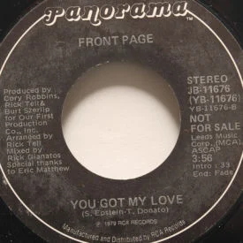 Front Page - Love Insurance/You Got My Love